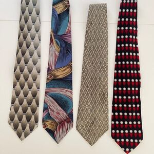 Stylish Men's Tie Collection - Geometric and Patterned Designs